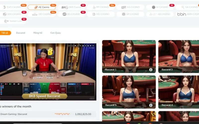 Sảnh Cược Casino BK88 Chinh Phục Mọi Bet Thủ Tại Việt Nam Top 5 trò chơi hot nhất sảnh cược Casino BK88